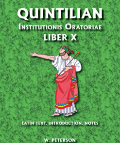Quintilian Institutionis Oratoriae Liber X